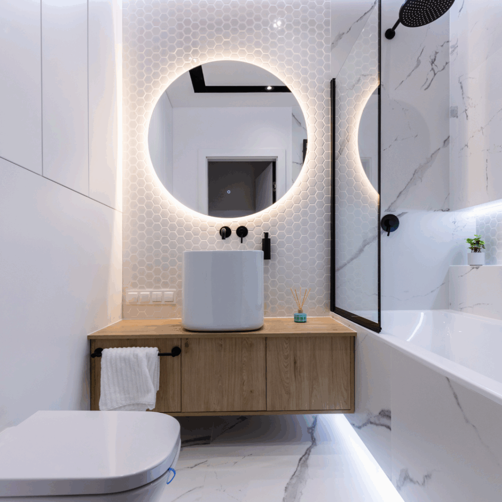 aménagement petite-salle-de-bain-moderne